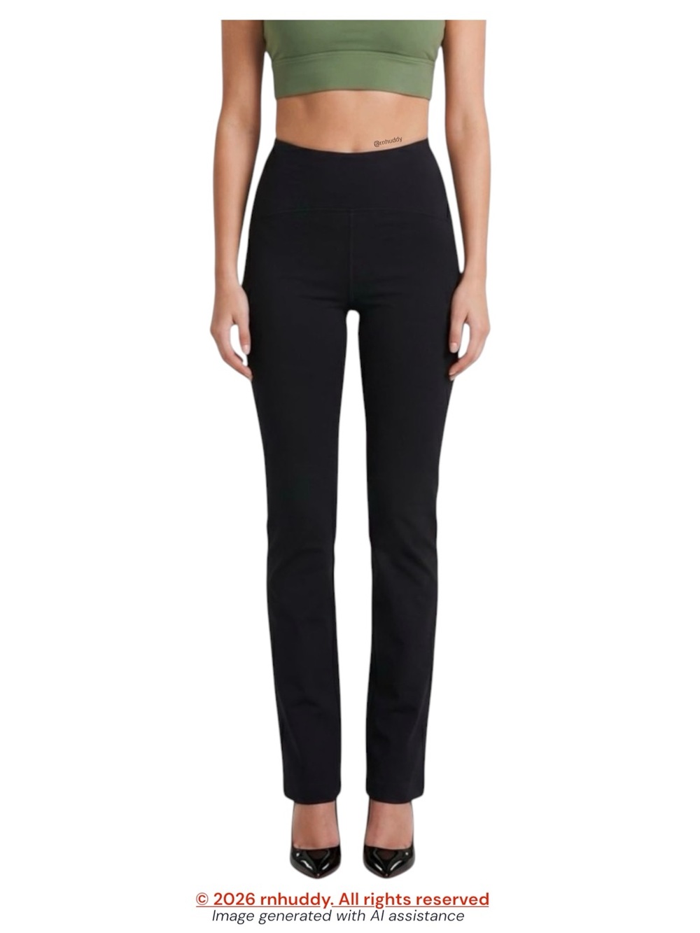 NWT Yogipace S tall black straight leg yoga dress pants